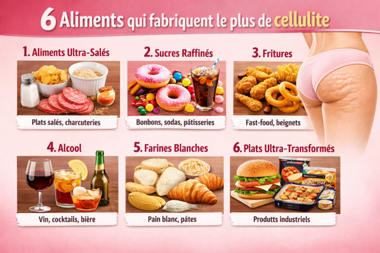 6 aliments qui fabriquent le plus de cellulite