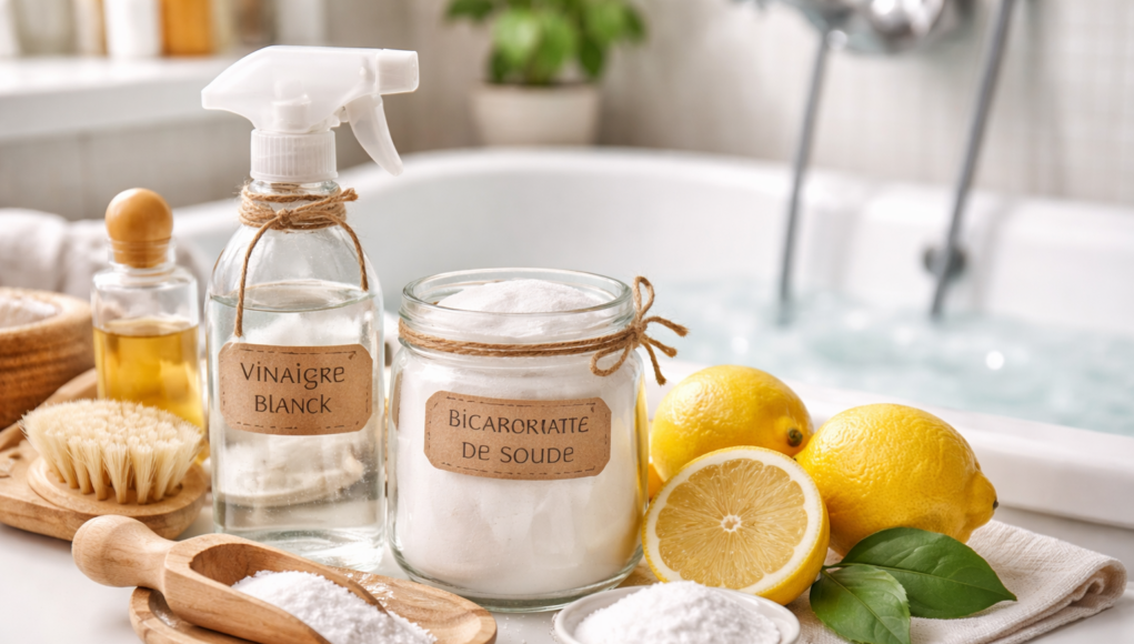 Nettoyez votre baignoire avec de vrais produits naturels