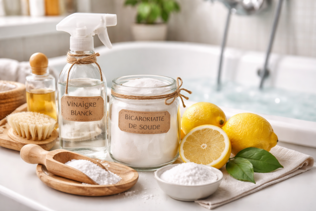 Nettoyez votre baignoire avec de vrais produits naturels
