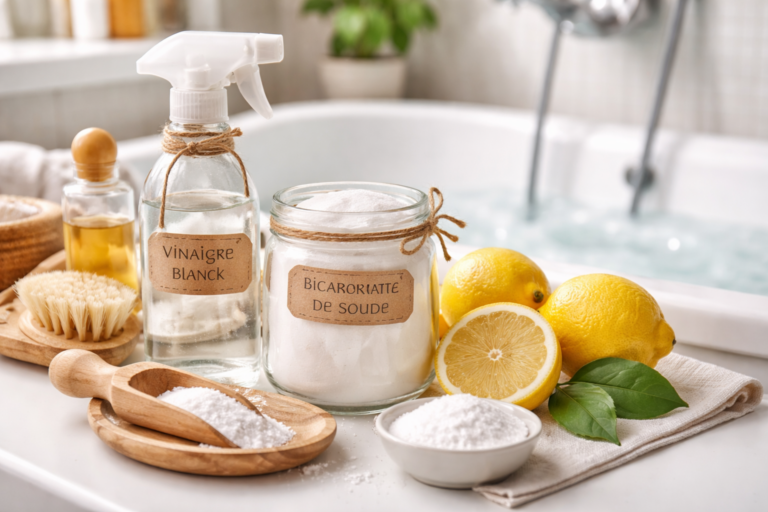 Nettoyez votre baignoire avec de vrais produits naturels