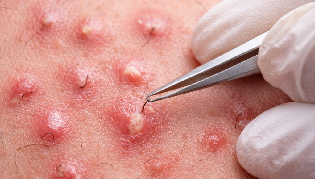 faire ressortir un poil incarné