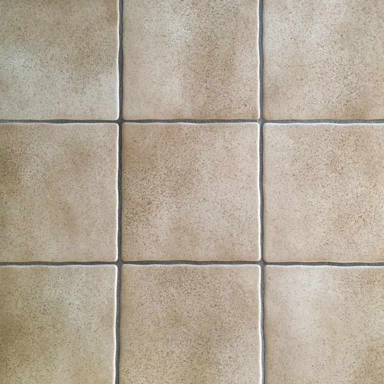 Carrelage de salle de bain avec joints à entretenir