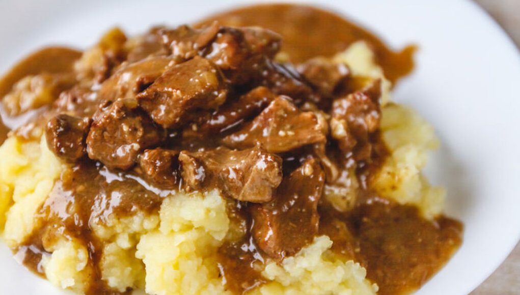 émincé de porc à la moutarde